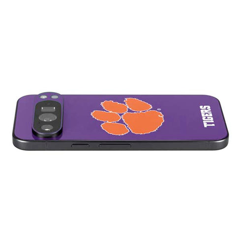 Clemson University Tiger Print Purple Pixel 9 Pro XL Skin